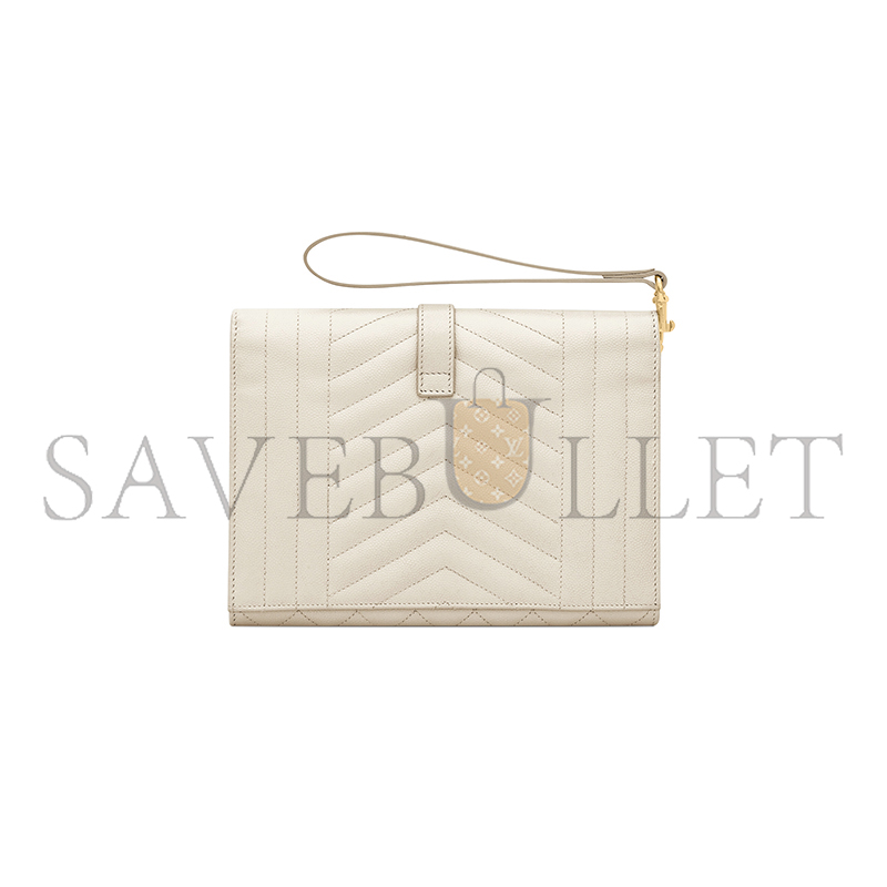 Y*L envelope flap pouch in mix matelassÉ grain de poudre leather 651030bow919207 (21*16*3cm)